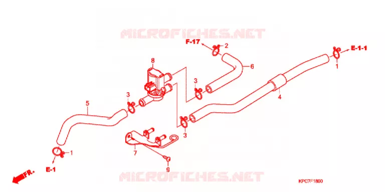 COMMANDE INJECTION D'AIR SOUPAPE Honda MOTO 125 VARADERO 2011  XL125VB