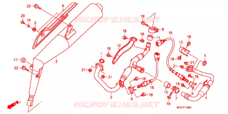SILENCIEUX D'ECHAPPEMENT Honda MOTO 125 VARADERO 2012  XL125VB