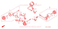 CLIGNOTANT (1) pour Honda XR 600 R de 1995