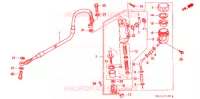 MAITRE CYLINDRE DE FREIN ARRIERE pour Honda XR 600 R de 1995