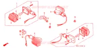 CLIGNOTANT (2) pour Honda XR 600 R de 1995