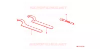 OUTIL pour Honda XR 600 R de 1997