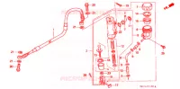 MAITRE CYLINDRE DE FREIN ARRIERE pour Honda XR 600 Kumamoto factory de 1998