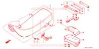 SELLE pour Honda XR 600 Kumamoto factory de 1998
