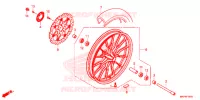 ROUE AVANT pour Honda CB 500 X ABS de 2021