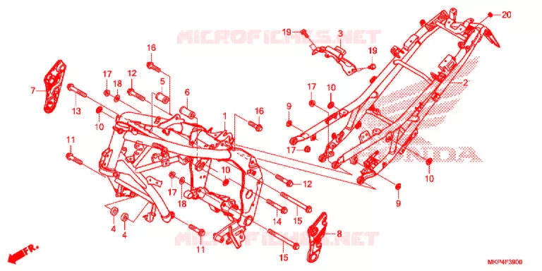 CADRE Honda MOTO 500 CB 2021  CB500XAM