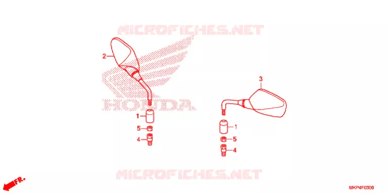 RETROVISEUR Honda MOTO 500 CB 2021  CB500XAM