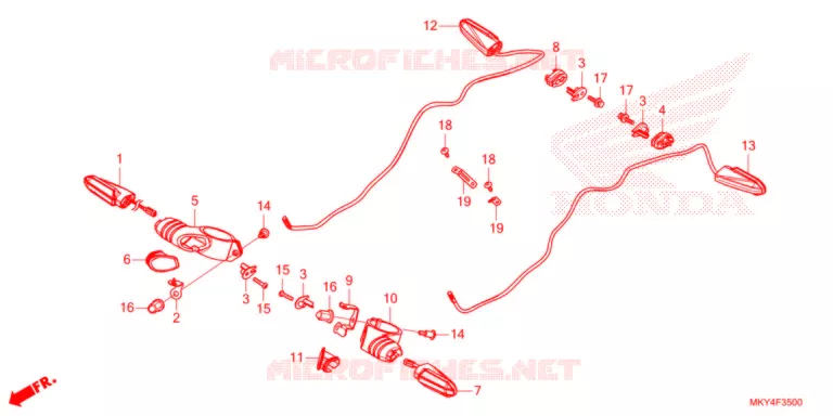 CLIGNOTANT (CB650RA) Honda MOTO 650 CB 2021  CB650RAM