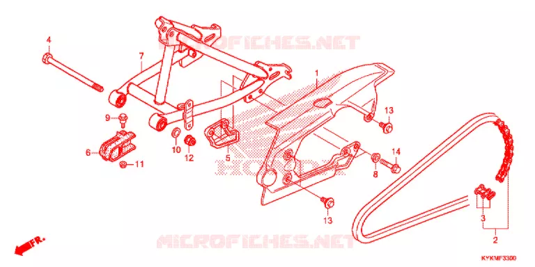 BRAS OSCILLANT Honda MOTO 110 CRF 2021  CRF110FM