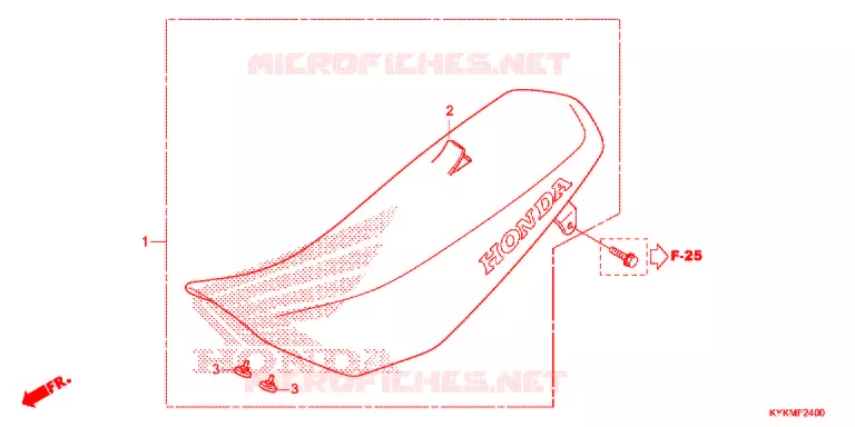 SELLE Honda MOTO 110 CRF 2021  CRF110FM