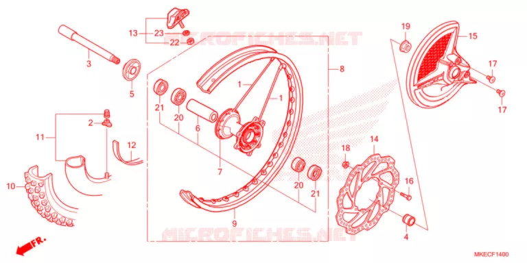 ROUE AVANT Honda MOTO 450 CRF 2021  CRF450RM