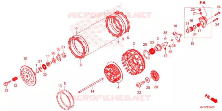 EMBRAYAGE Honda MOTO 450 CRF 2021  CRF450RWEM
