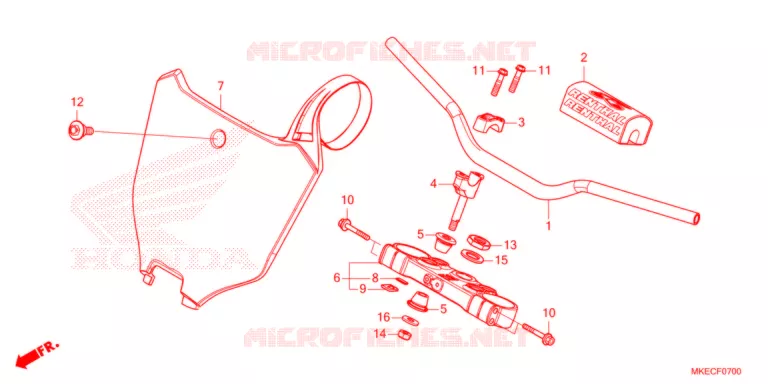 GUIDON - TE DE FOURCHE Honda MOTO 450 CRF 2021  CRF450RXM