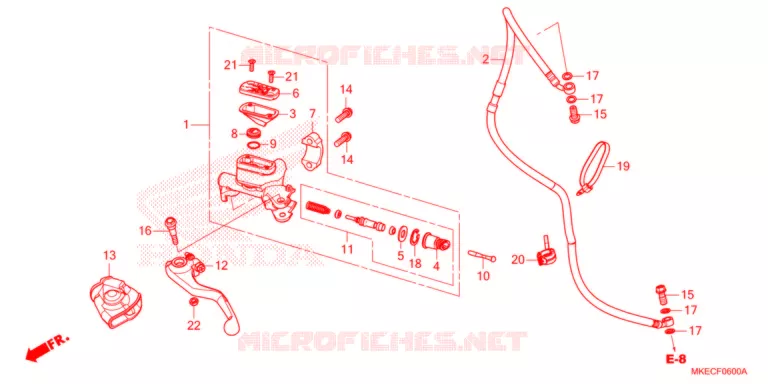 MAITRE-CYLINDRE Honda MOTO 450 CRF 2021  CRF450RXM
