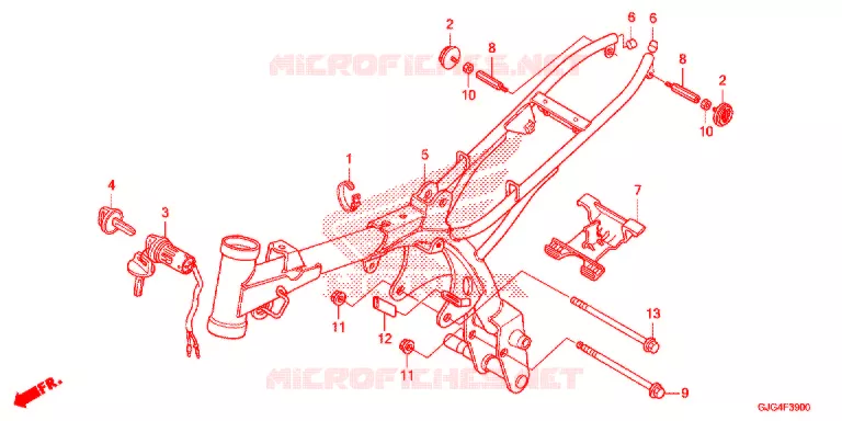 CADRE Honda MOTO 50 CRF 2021  CRF50FM