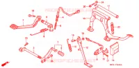 PEDALE pour Honda GL 1500 GOLD WING INTERSTATE de 1991