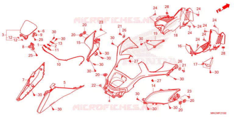 CAPOT Honda MOTO 1800 GOLD-WING 2021  GL1800DM