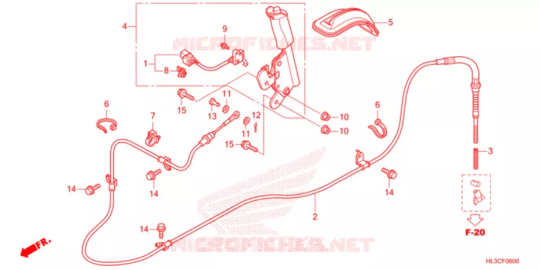 FREIN DE STATIONNEMENT Honda ATV 700 PIONEER 2021  SXS700M2DM