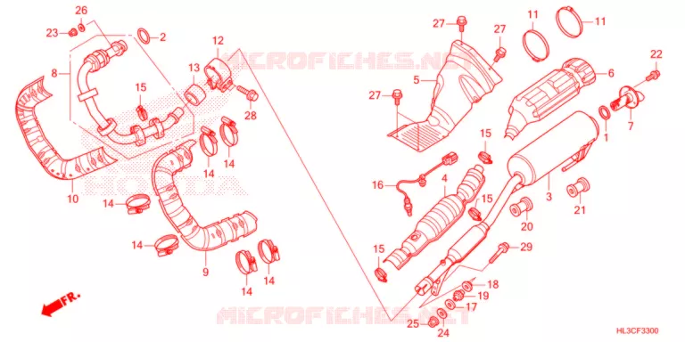 SILENCIEUX D'ECHAPPEMENT Honda ATV 700 PIONEER 2021  SXS700M2DM