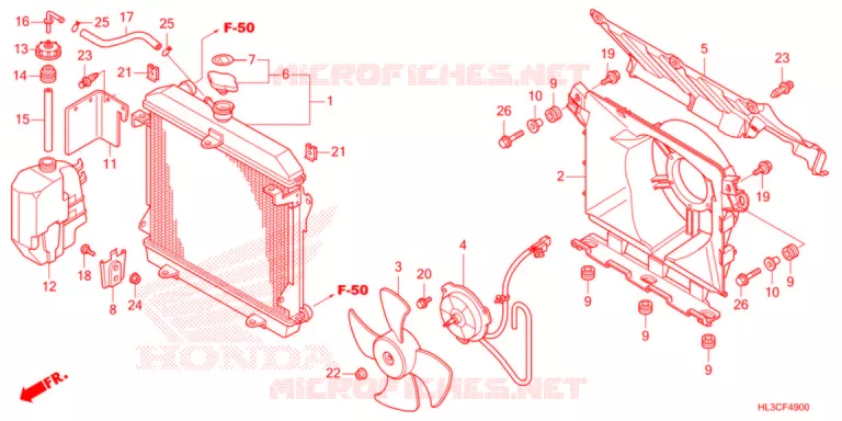 RADIATEUR Honda ATV 700 PIONEER 2021  SXS700M4DM
