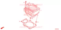 CYLINDRE pour Honda FOURTRAX 520 FOREMAN 4X4 BASE de 2021
