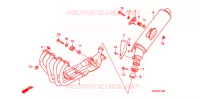 SILENCIEUX D'ECHAPPEMENT pour Honda CB 400 SUPER FOUR ABS de 2008