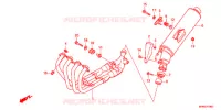 SILENCIEUX D'ECHAPPEMENT pour Honda CB 400 SUPER FOUR TYPE VI de 2011