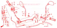 LEVIER DE GUIDON/COMMUTATEUR/CABLE (CBR125RW7/RW9/RWA) pour Honda CBR 125 de 2008