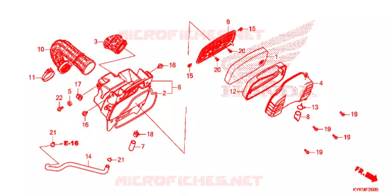 FILTRE A AIR Honda MOTO 110 CRF 2021  CRF110FM