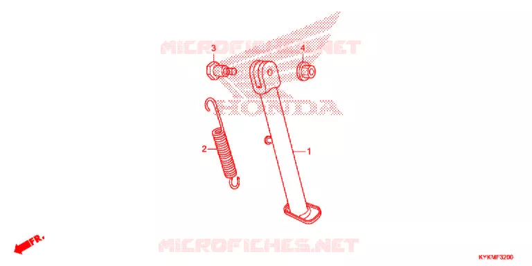 BEQUILLE Honda MOTO 110 CRF 2021  CRF110FM