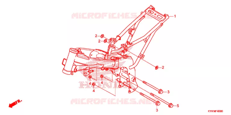 CADRE Honda MOTO 110 CRF 2021  CRF110FM