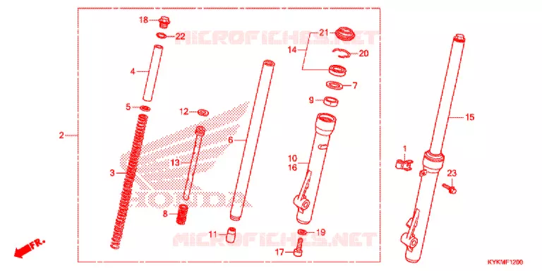 FOURCHE Honda MOTO 110 CRF 2021  CRF110FM