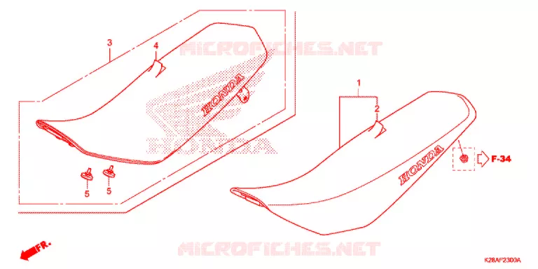 SELLE Honda MOTO 125 CRF 2021  CRF125FM