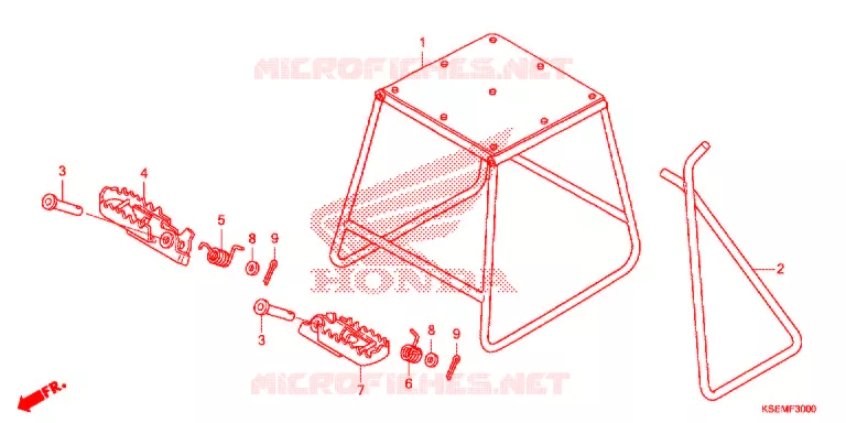 BEQUILLE - REPOSE PIEDS Honda MOTO 150 CRF 2021  CRF150RBM