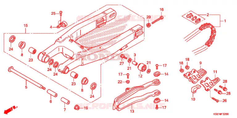 BRAS OSCILLANT Honda MOTO 150 CRF 2021  CRF150RM