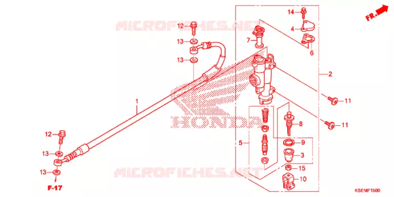 MAITRE CYLINDRE DE FREIN ARRIERE Honda MOTO 150 CRF 2021  CRF150RM