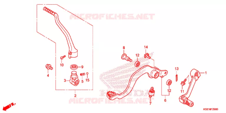 PEDALE - KICK Honda MOTO 150 CRF 2021  CRF150RM