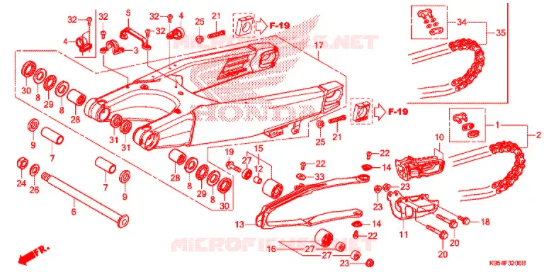 BRAS OSCILLANT Honda MOTO 250 CRF 2021  CRF250RM