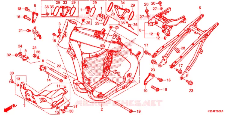 CADRE Honda MOTO 250 CRF 2021  CRF250RXM