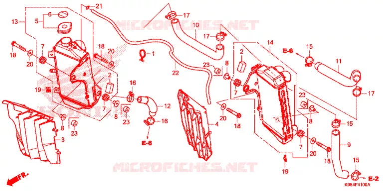 RADIATEUR Honda MOTO 250 CRF 2021  CRF250RXM