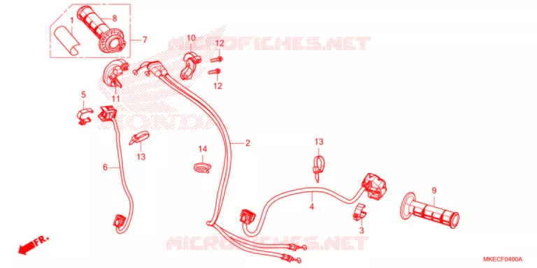 COMMODO - LEVIER - CABLE Honda MOTO 450 CRF 2021  CRF450RM