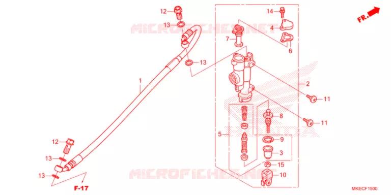 MAITRE CYLINDRE DE FREIN ARRIERE Honda MOTO 450 CRF 2021  CRF450RM