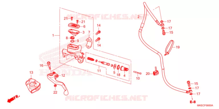 MAITRE-CYLINDRE Honda MOTO 450 CRF 2021  CRF450RM