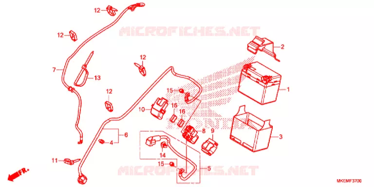 BATTERIE Honda MOTO 450 CRF 2021  CRF450XM