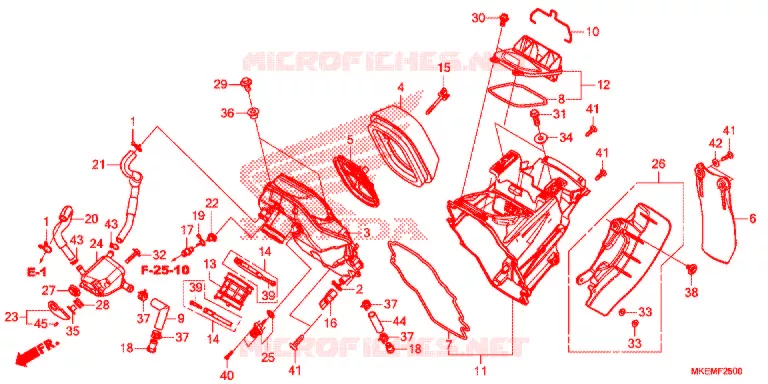 FILTRE A AIR Honda MOTO 450 CRF 2021  CRF450XM