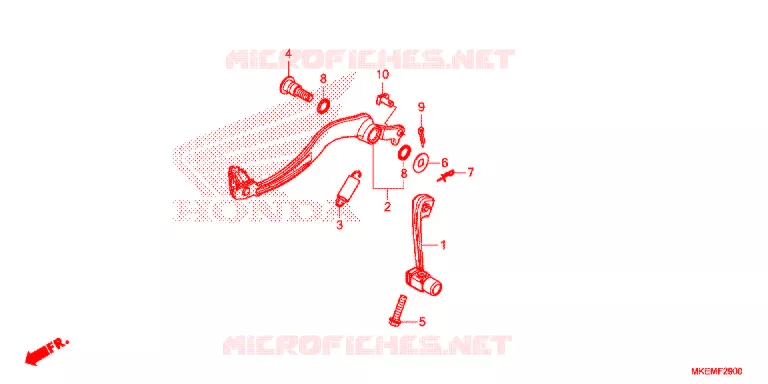 PEDALE Honda MOTO 450 CRF 2021  CRF450XM