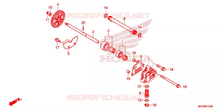 POMPE A HUILE Honda MOTO 450 CRF 2021  CRF450XM