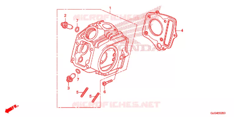 CULASSE Honda MOTO 50 CRF 2021  CRF50FM