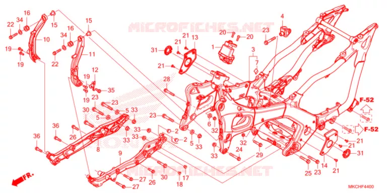 CADRE Honda MOTO 1800 GOLD-WING 2021  GL1800DAM