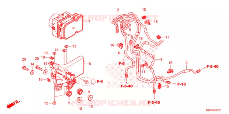 MODULATEUR ABS Honda MOTO 1800 GOLD-WING 2021  GL1800DAM